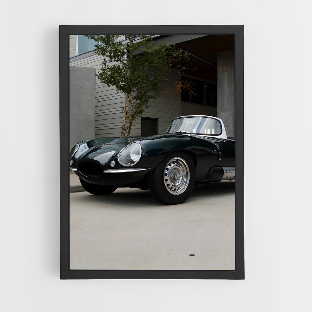 Poster Xkss Noire – affiche Jaguar (vue 2)