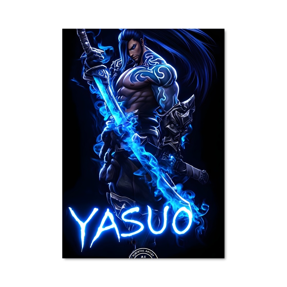 Poster Lame de Flamme – affiche League Of Legends