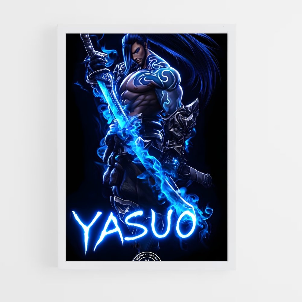 Poster Lame de Flamme – affiche League Of Legends (vue 3)