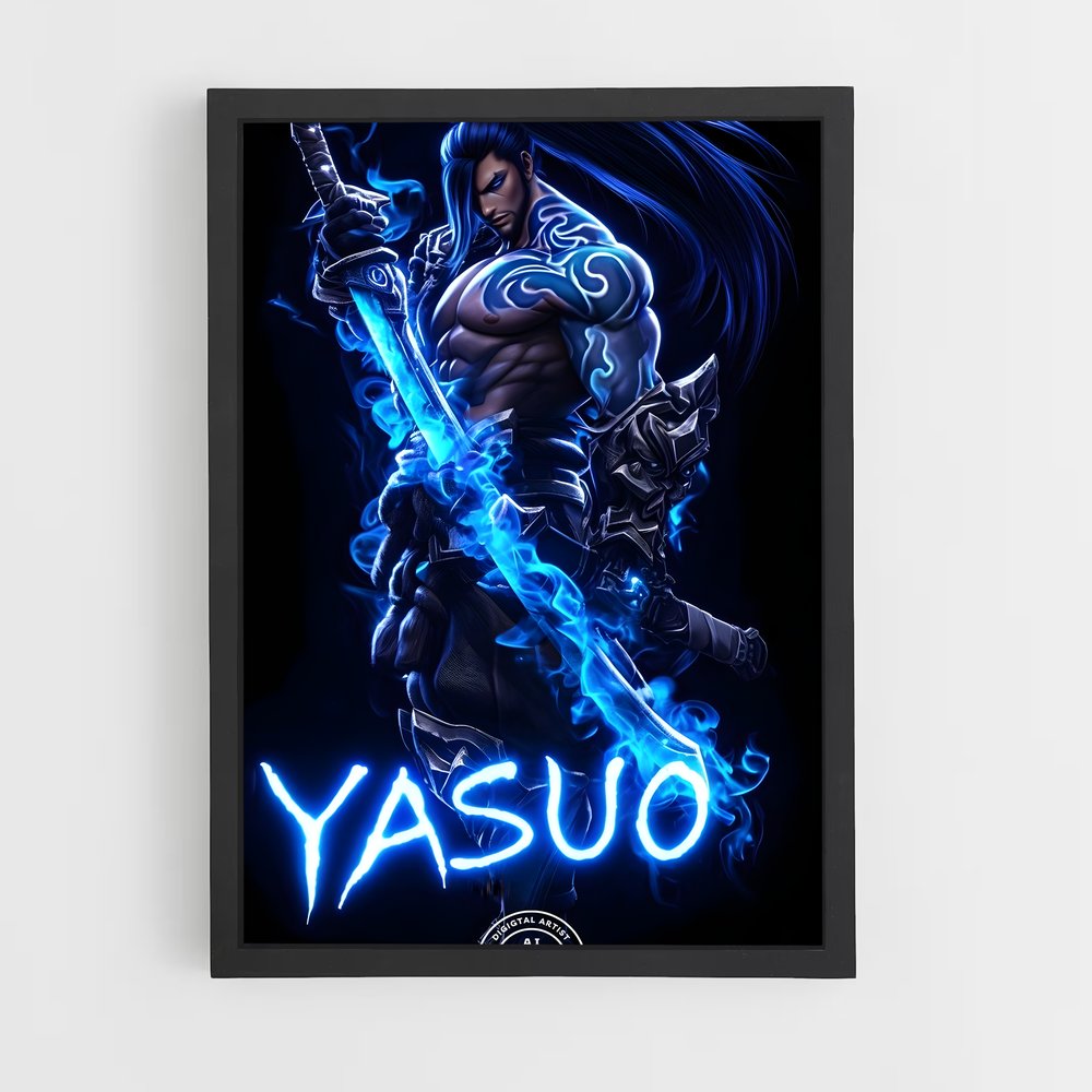 Poster Lame de Flamme – affiche League Of Legends (vue 2)