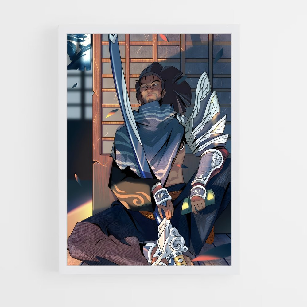 Poster Yasuo guerrier – affiche League Of Legends (vue 3)