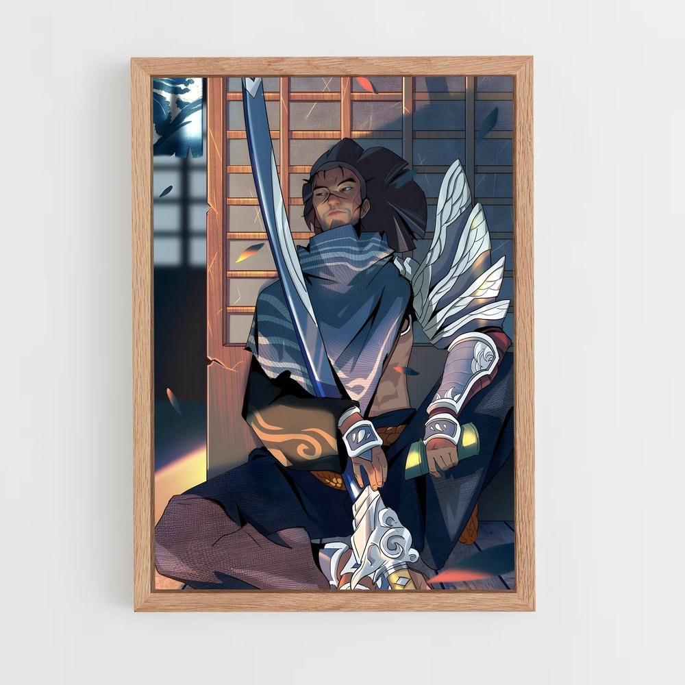 Poster Yasuo guerrier – affiche League Of Legends (vue 4)