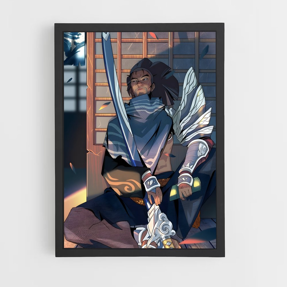Poster Yasuo guerrier – affiche League Of Legends (vue 2)