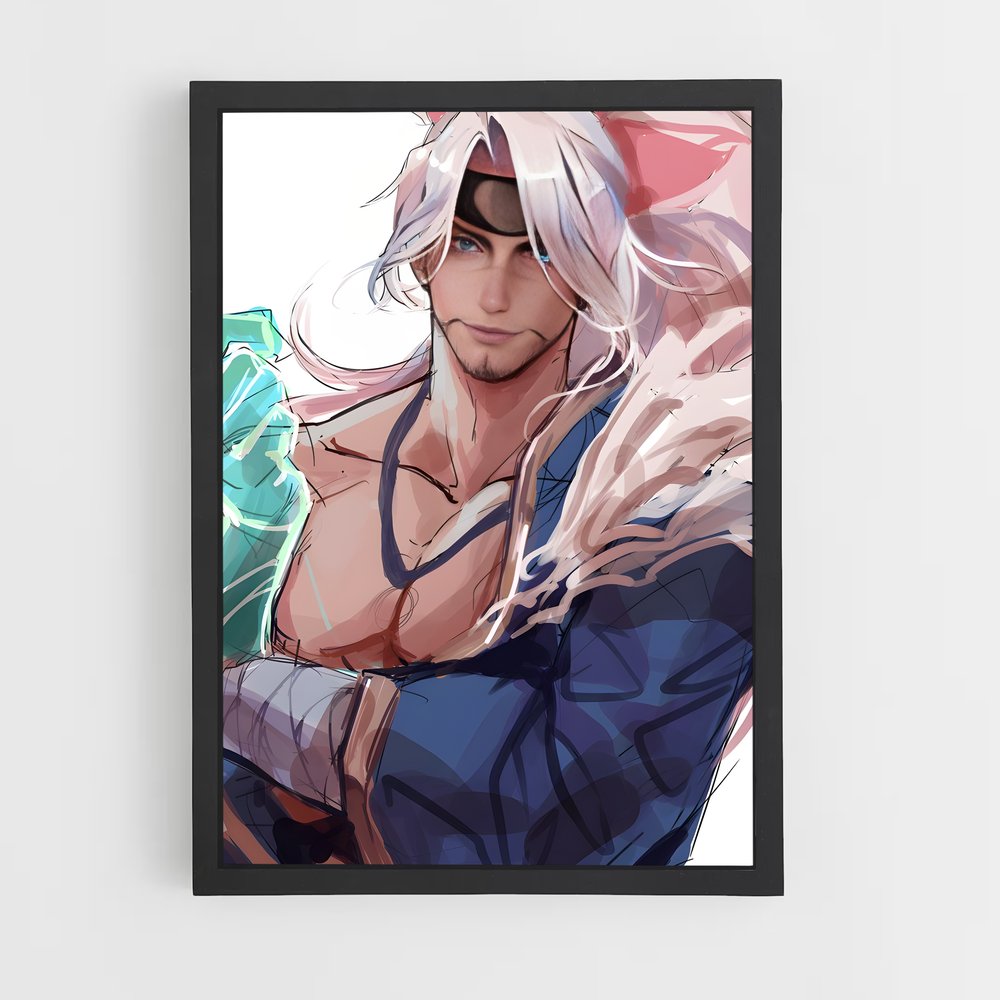 Poster Yasuo de guerrier – affiche League Of Legends (vue 2)
