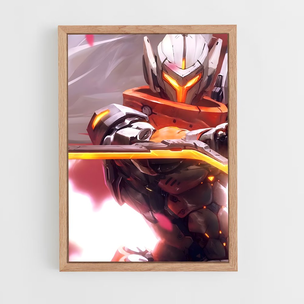 Poster Samurai Cybernétique – affiche League Of Legends (vue 4)