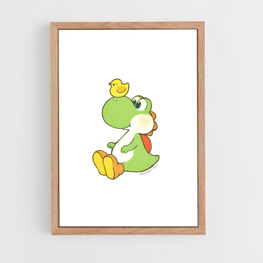 Poster Yoshi et son Canard Jaune – affiche Mario (vue 4)
