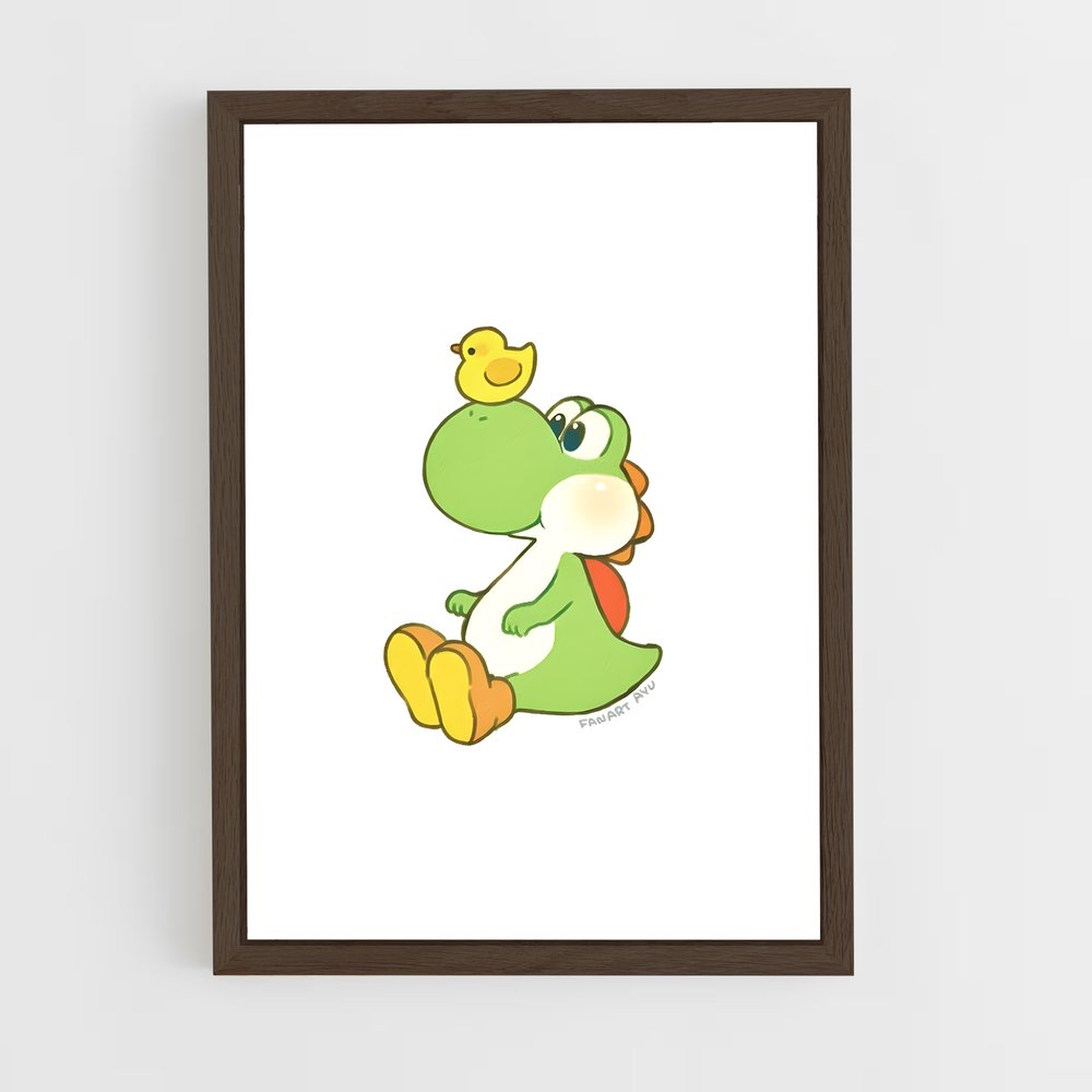 Poster Yoshi et son Canard Jaune – affiche Mario (vue 5)