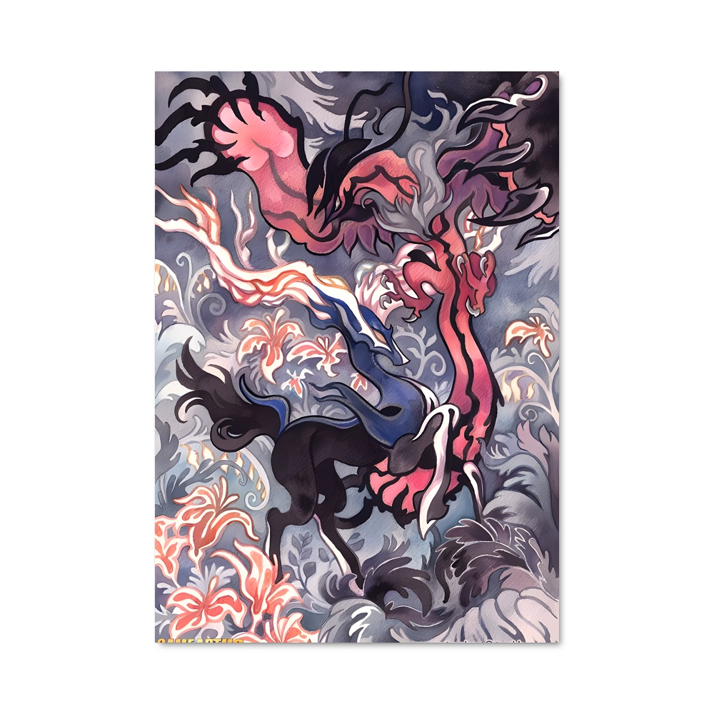 Poster Chevaux Célestes – affiche Pokemon