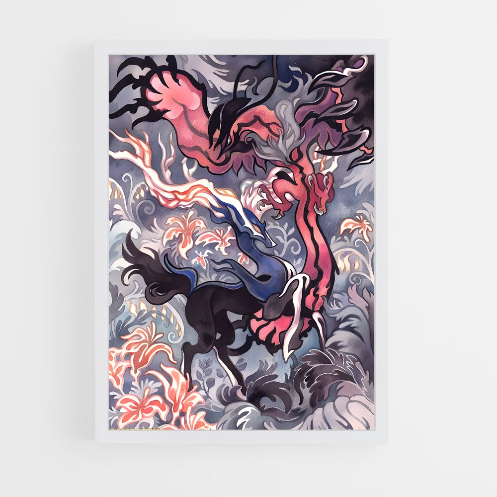 Poster Chevaux Célestes – affiche Pokemon (vue 3)