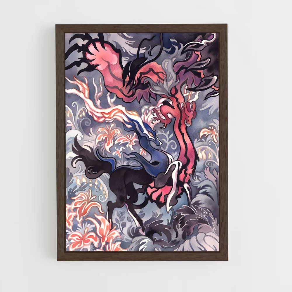 Poster Chevaux Célestes – affiche Pokemon (vue 5)