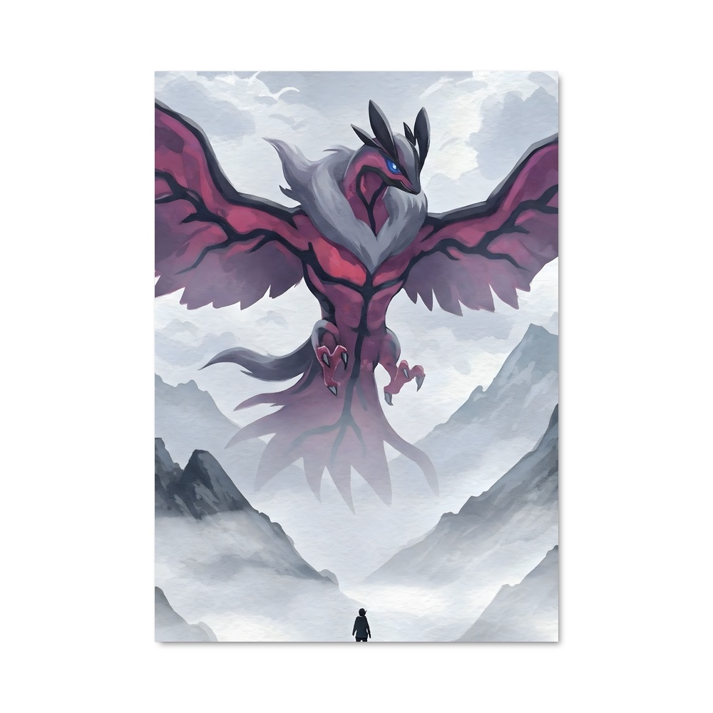 Poster L'Envol d'Yveltal – affiche Pokemon