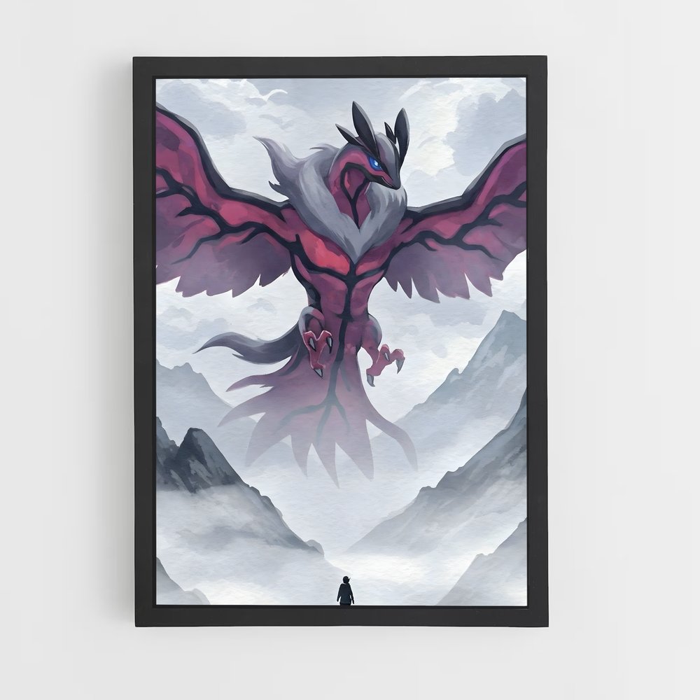 Poster L'Envol d'Yveltal – affiche Pokemon (vue 2)
