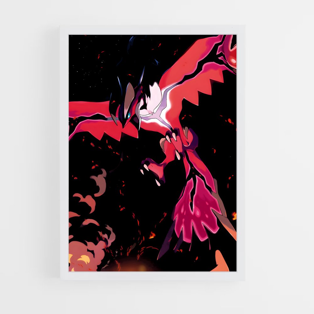 Poster Flamme Obscure – affiche Pokemon (vue 3)