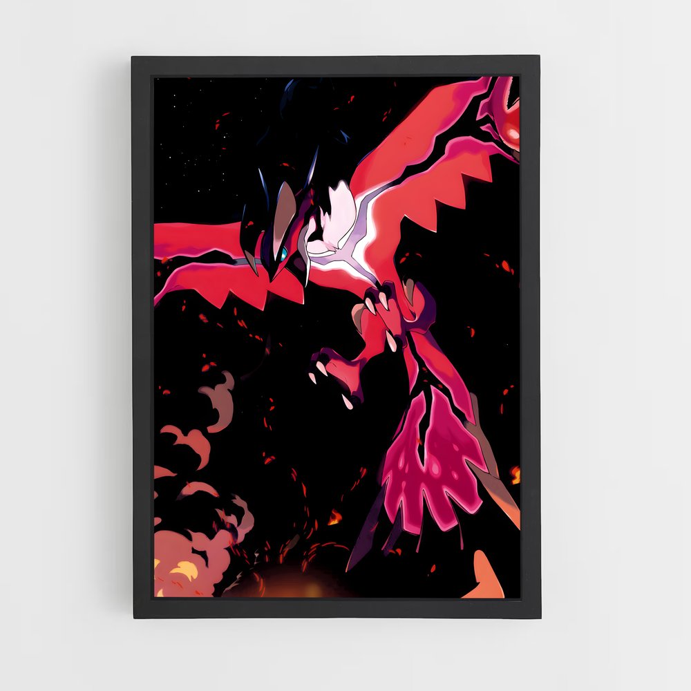Poster Flamme Obscure – affiche Pokemon (vue 2)