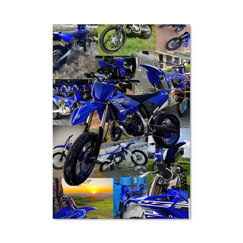 Poster Yz125 Éclatant