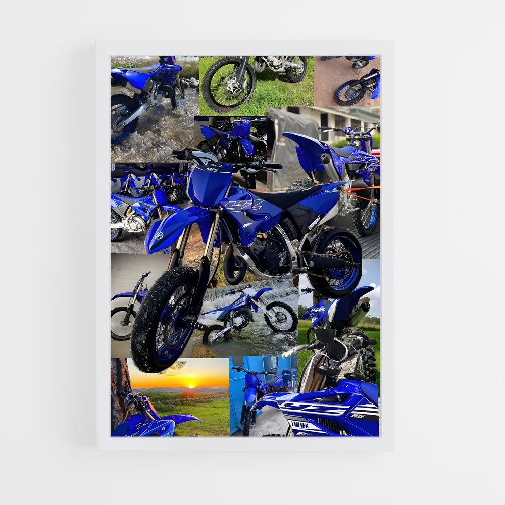 Poster Yz125 Éclatant – affiche Yamaha (vue 3)