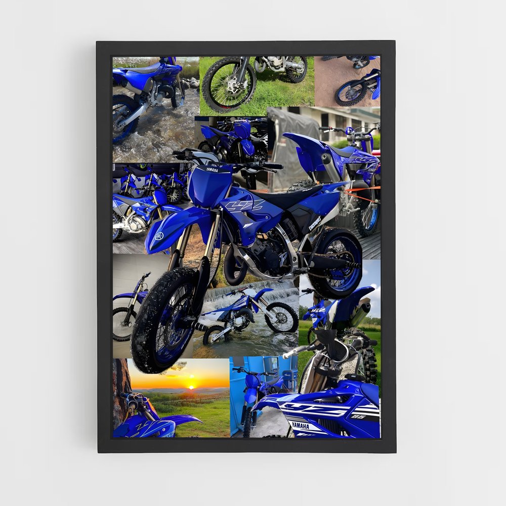 Poster Yz125 Éclatant – affiche Yamaha (vue 2)