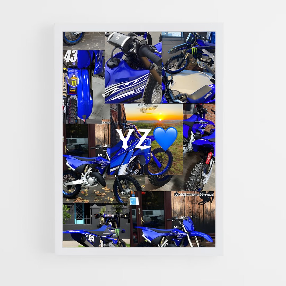 Poster L'Esprit de la RZ250 – affiche Yamaha (vue 3)