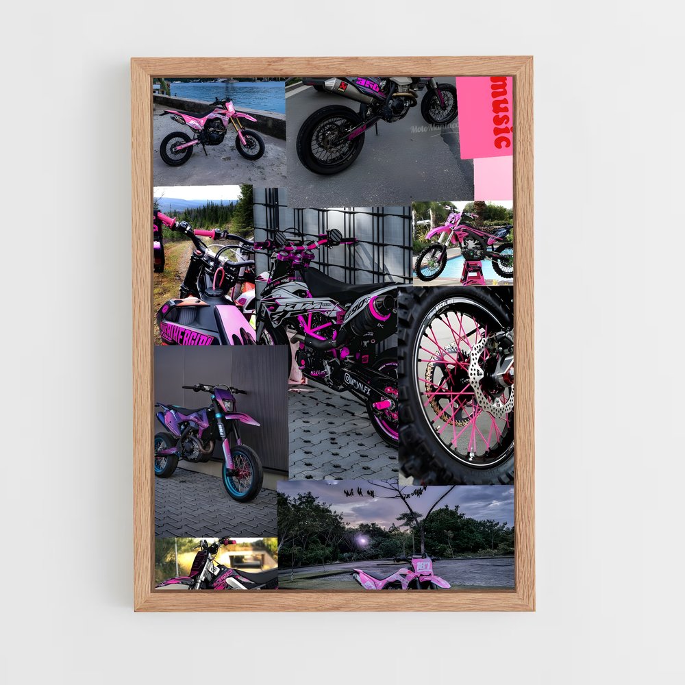 Poster Pink Thunder – affiche Yamaha (vue 4)