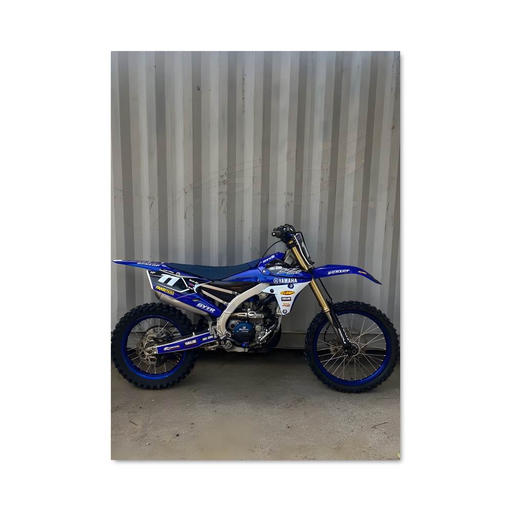 Poster Yz captivant – affiche Yamaha