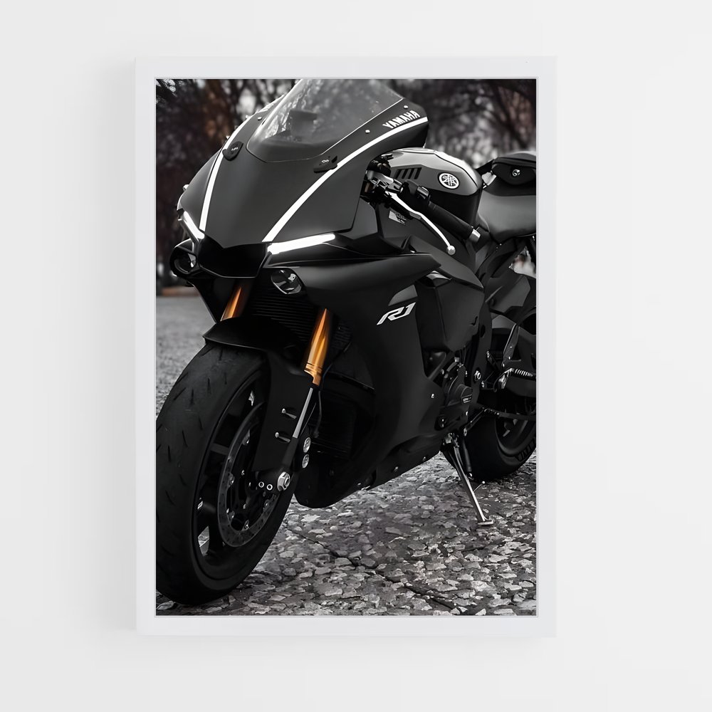 Poster Yzf-r captivant – affiche Yamaha (vue 3)