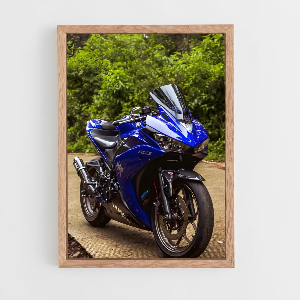 Poster Éclatant YZF-R3 – affiche Yamaha (vue 4)