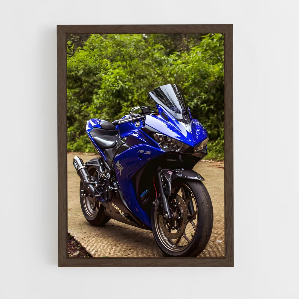 Poster Éclatant YZF-R3 – affiche Yamaha (vue 5)