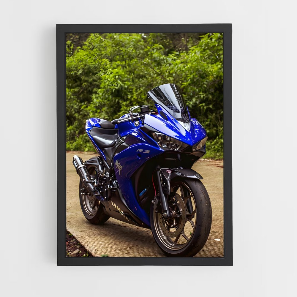 Poster Éclatant YZF-R3 – affiche Yamaha (vue 2)