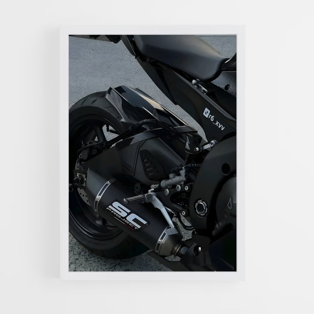 Poster Yzf-r élégant – affiche Yamaha (vue 3)