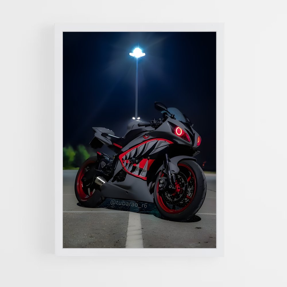 Poster Yzf-r raffiné – affiche Yamaha (vue 3)