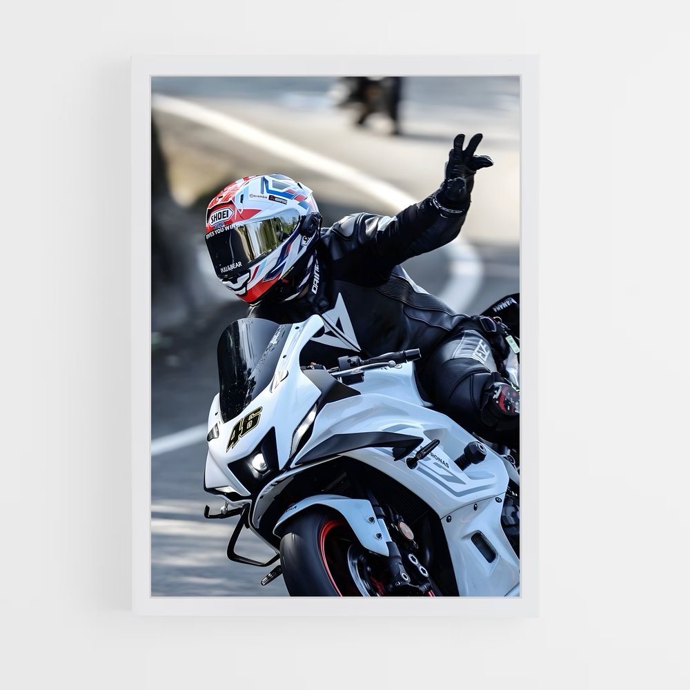 Poster Yzf-r dynamique – affiche Yamaha (vue 3)