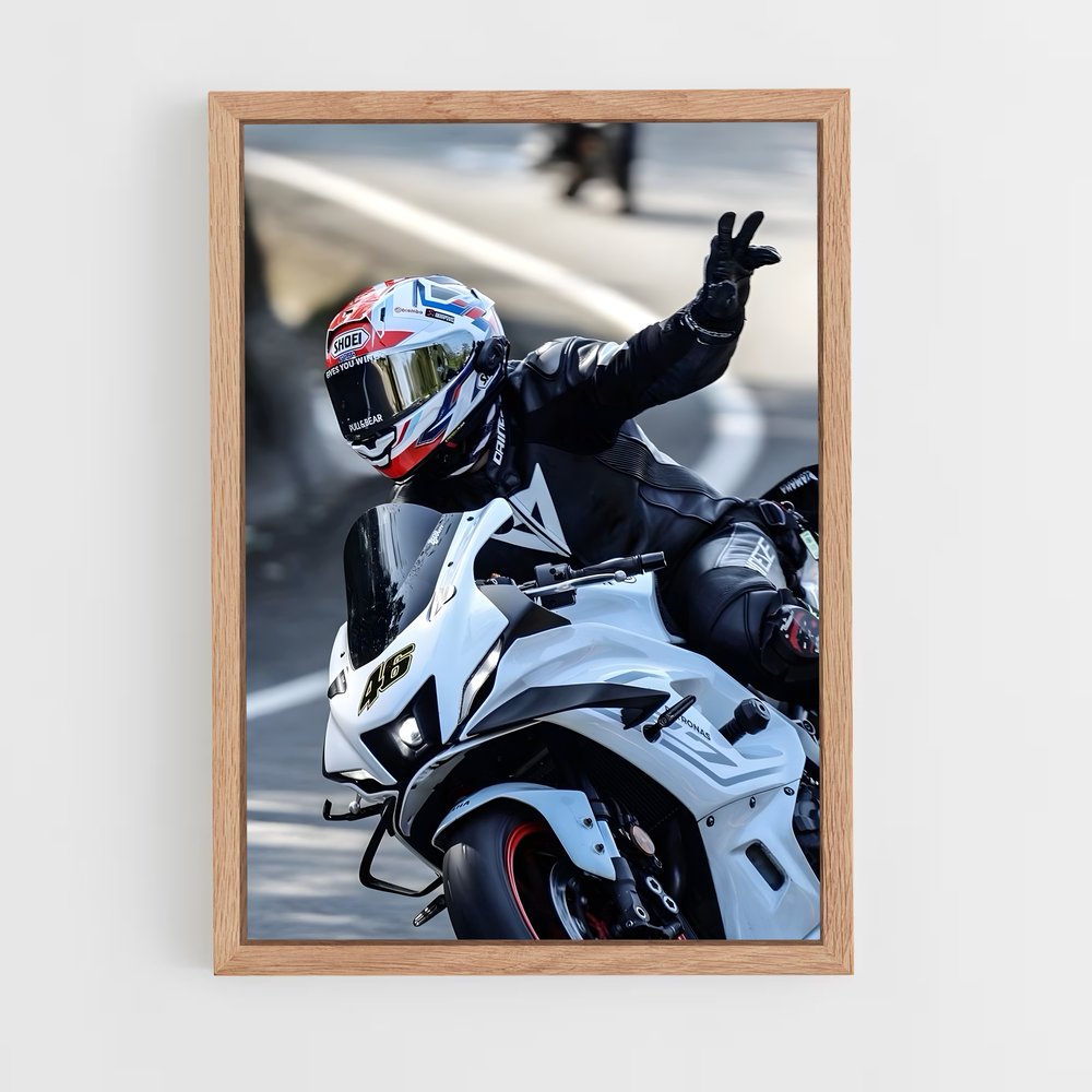 Poster Yzf-r dynamique – affiche Yamaha (vue 4)