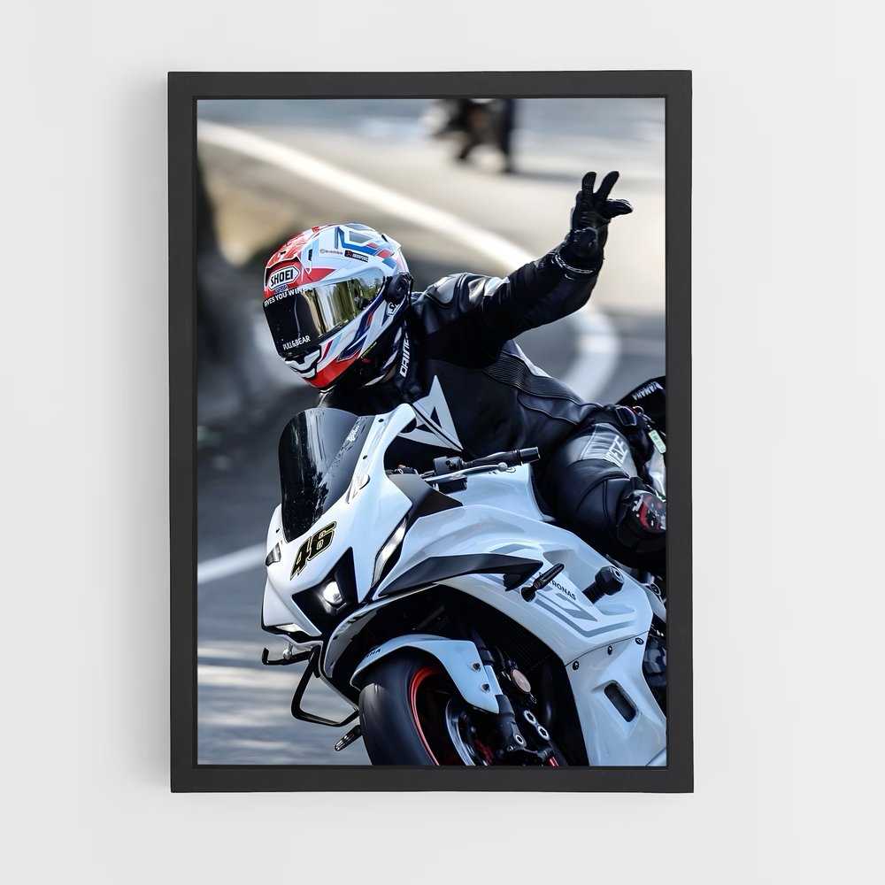 Poster Yzf-r dynamique – affiche Yamaha (vue 2)