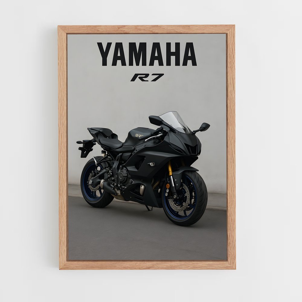 Poster Route Noir – affiche Yamaha (vue 4)