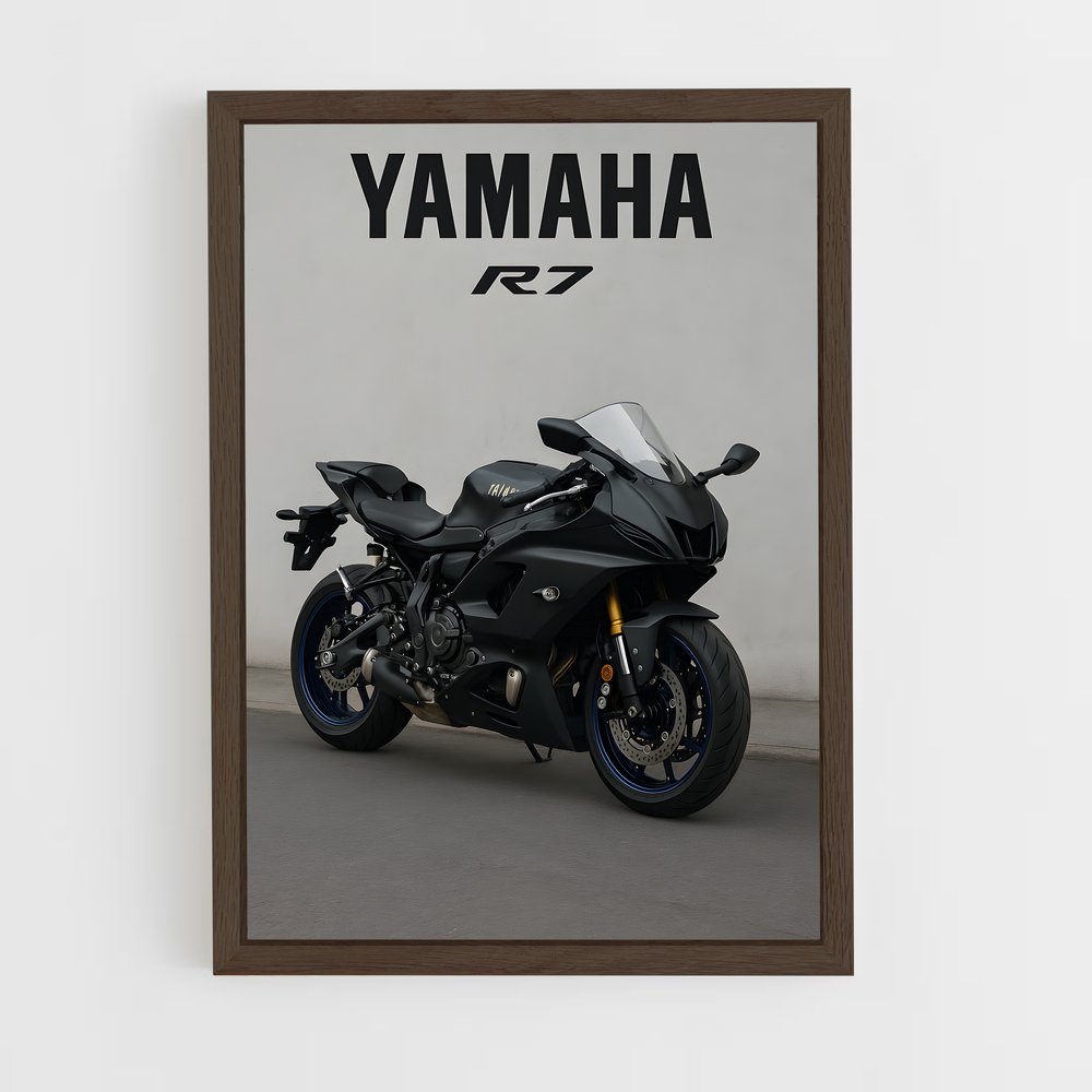 Poster Route Noir – affiche Yamaha (vue 5)
