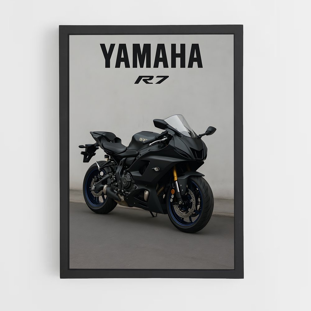 Poster Route Noir – affiche Yamaha (vue 2)