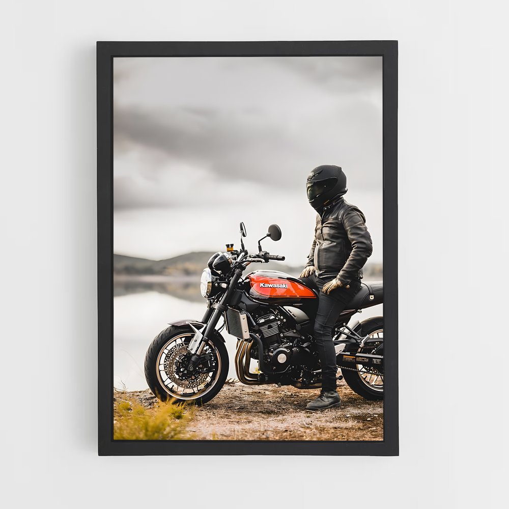 Poster Rider en Noir (vue 2)