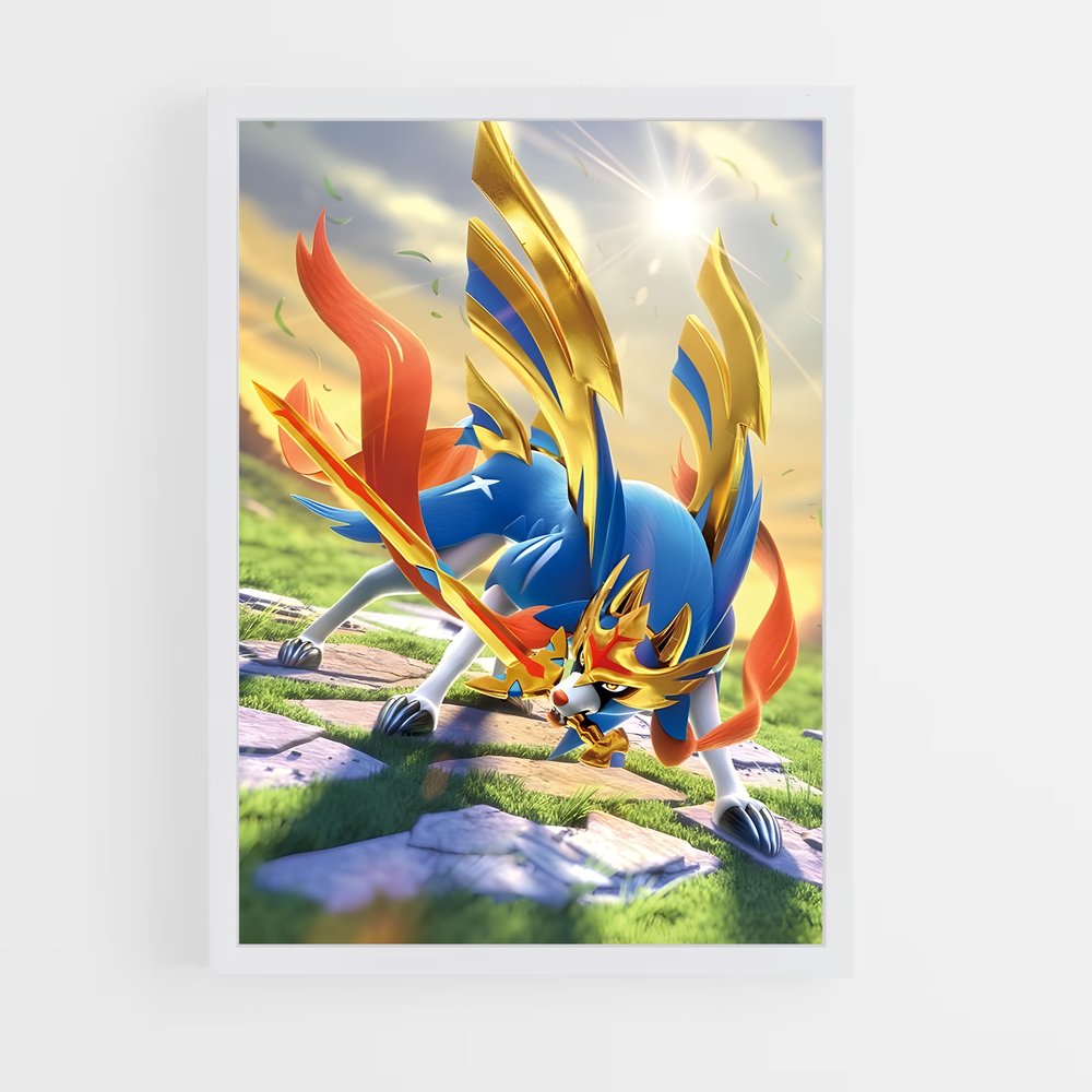 Poster Zacian le Héros – affiche Pokemon (vue 3)