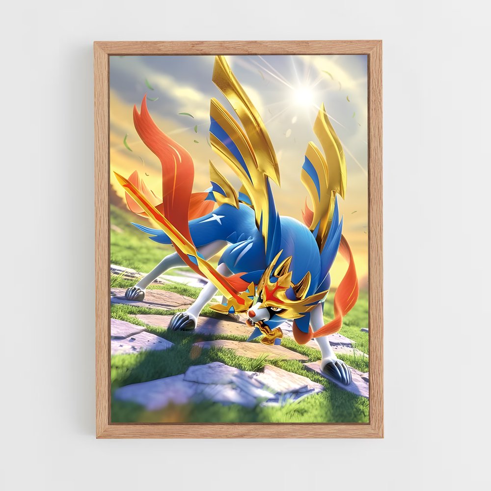 Poster Zacian le Héros – affiche Pokemon (vue 4)