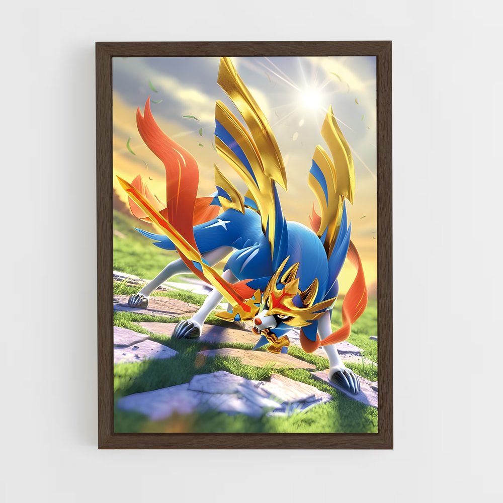 Poster Zacian le Héros – affiche Pokemon (vue 5)