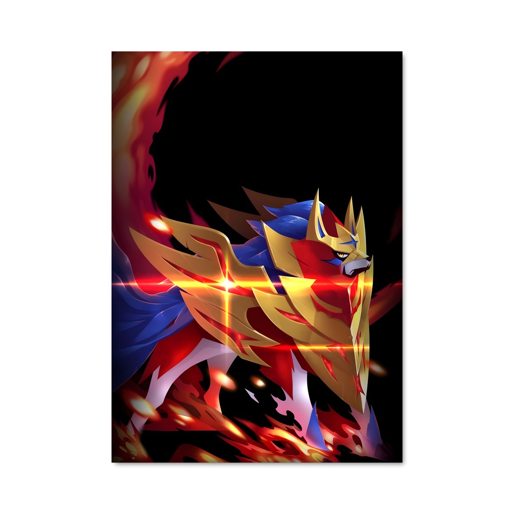Poster Zamazenta dragon – affiche Pokemon