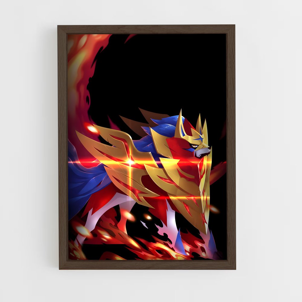 Poster Zamazenta dragon – affiche Pokemon (vue 5)