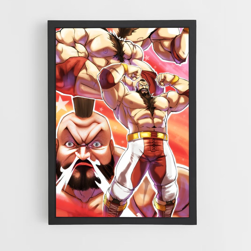 Poster Zangief: L'Ultime Combat – affiche Street Fighter (vue 2)