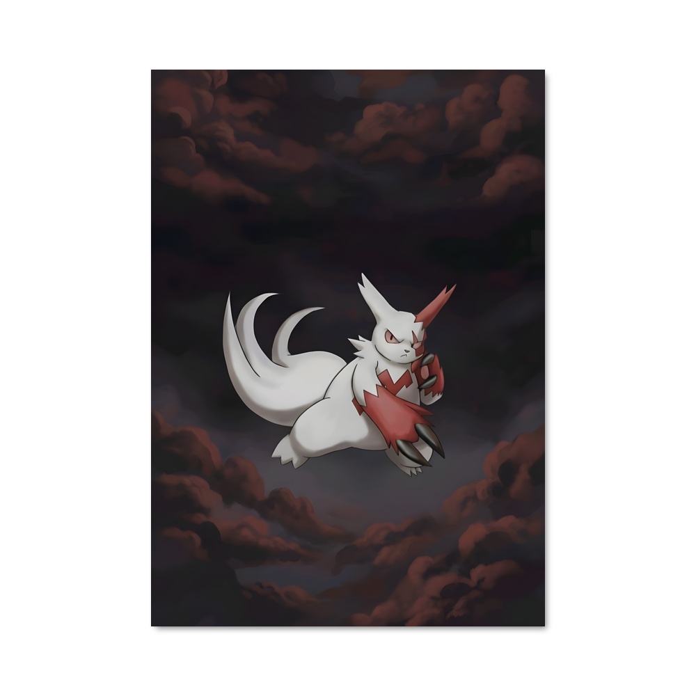 Poster Céleste Zangoose – affiche Pokemon