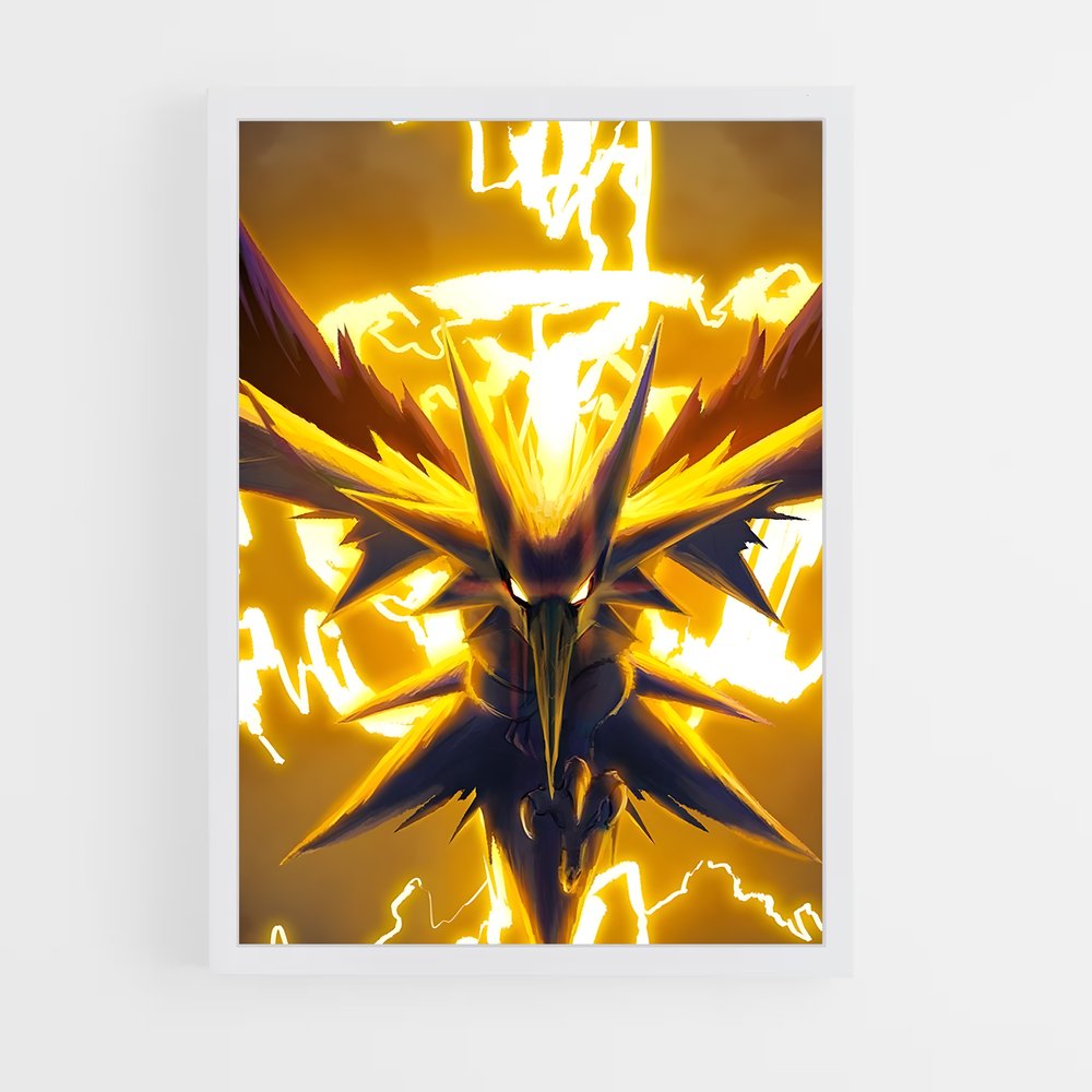 Poster L'Esprit de Zapdos – affiche Pokemon (vue 3)