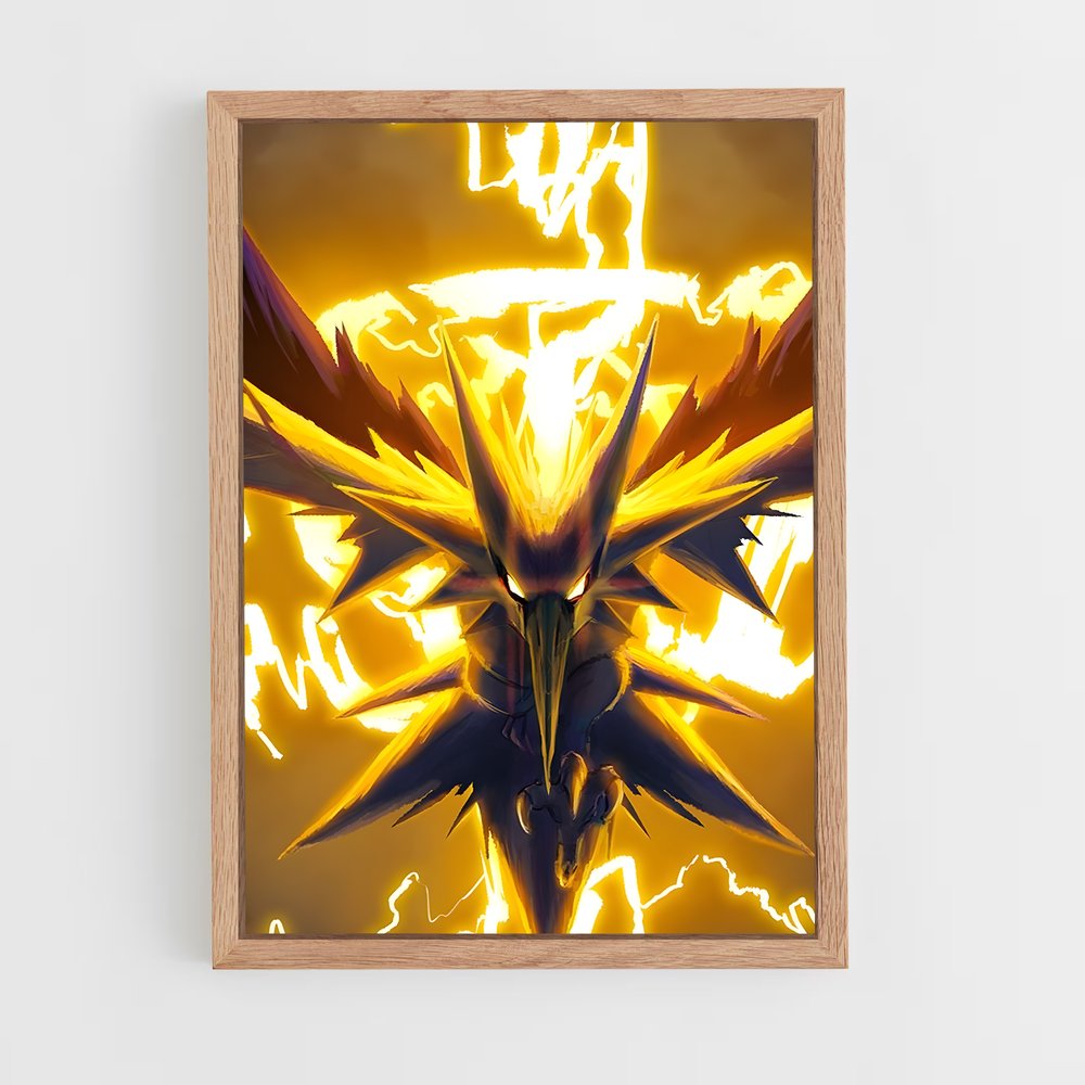 Poster L'Esprit de Zapdos – affiche Pokemon (vue 4)