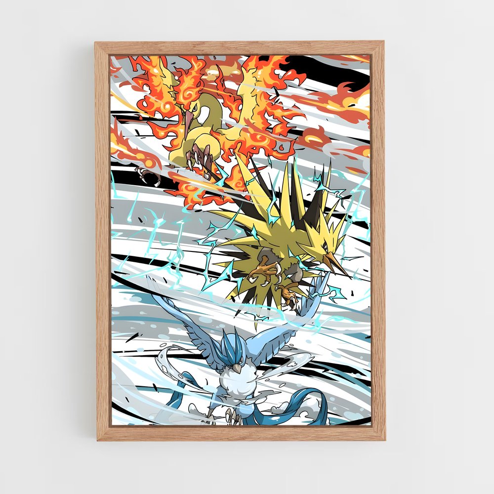 Poster Zapdos Électroburst – affiche Pokemon (vue 4)