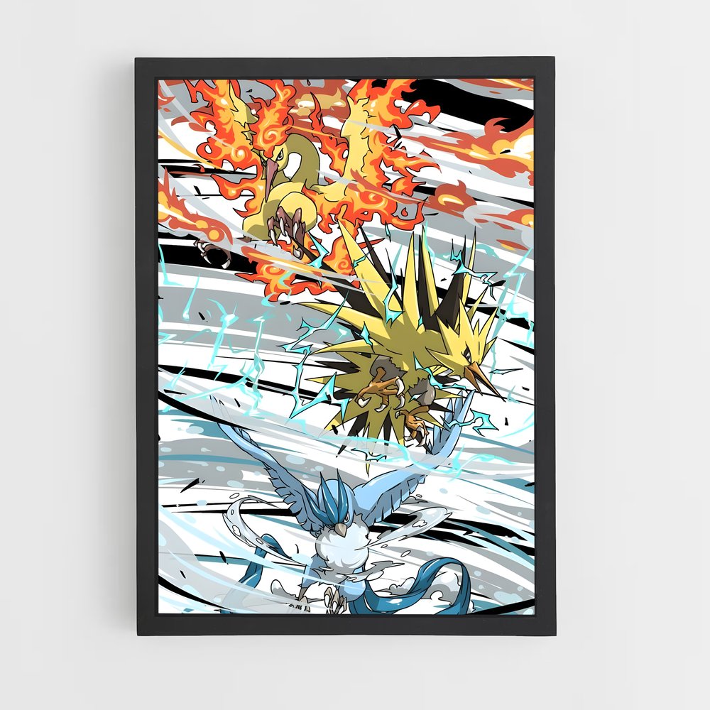 Poster Zapdos Électroburst – affiche Pokemon (vue 2)