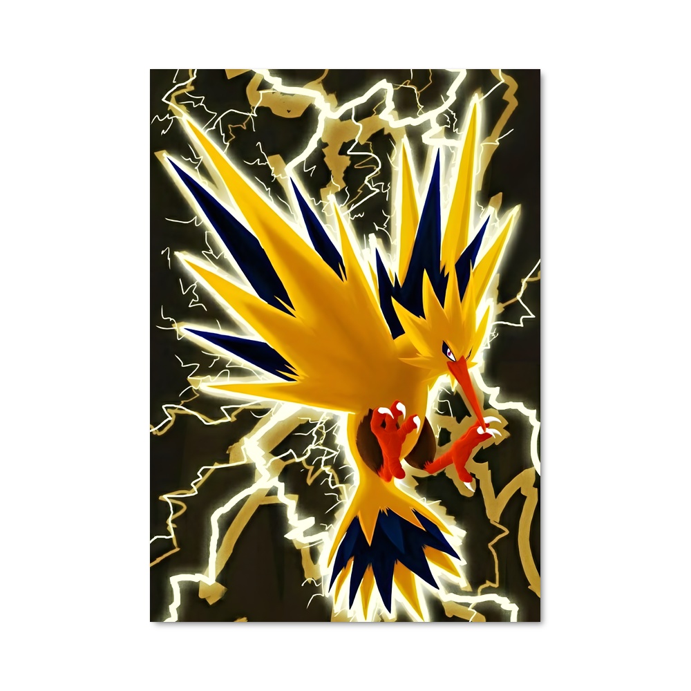 Poster Zapdos Électro-Génie – affiche Pokemon