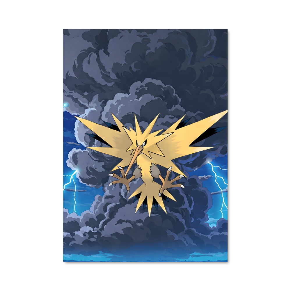Poster Thunderous Zapdos – affiche Pokemon